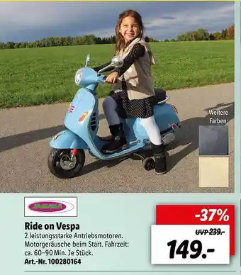 Lidl Ride On Vespa Angebot