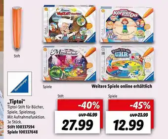 Lidl Ravensburger „tiptoi“ Angebot