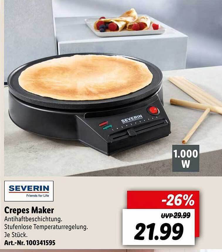 Severin Crepes Maker Angebot bei Lidl