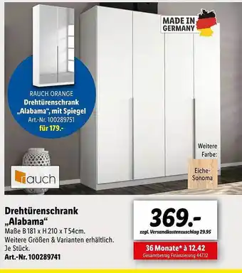 Lidl Auch Drehtürenschrank „alabama“ Angebot