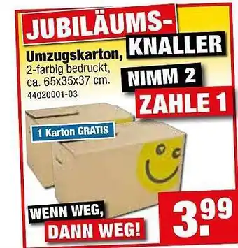 SB Lagerkauf Umzugskarton Angebot