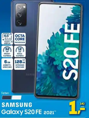 Euronics XXL Samsung Galaxy S20 FE 2021 Angebot