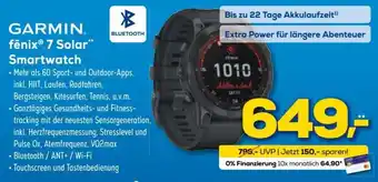 Euronics XXL Garmin fenix 7 Solar Smartwatch Angebot