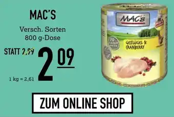 Kölle Zoo MAC'S 800g Dose Angebot