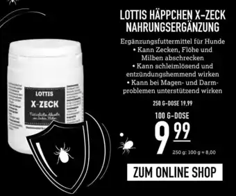 Kölle Zoo Lottis Häppchen X-Zeck Nahrungsergänzung 100g Dose Angebot