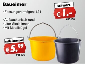 Stabilo Fachmarkt Baueimer Angebot