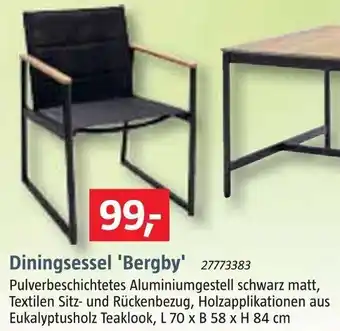 Bauhaus Diningsessel 'Bergby' Angebot