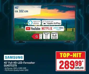 METRO Samsung 4K FullHD LED TV 40" | GU40T5379 Angebot