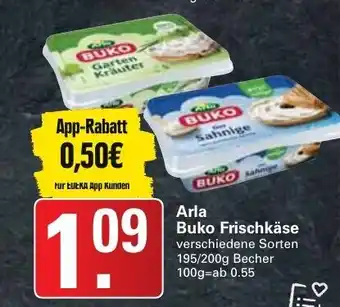 WEZ Arla Buko Frischkase 195/200 g Angebot