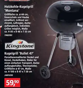 Bauhaus Kingstone Kugelgrill 'Bullet 47' Angebot