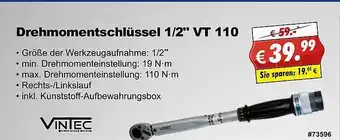 Stabilo Fachmarkt Drehmomentschlüssel 1-2" Vt 110 Vintec Angebot