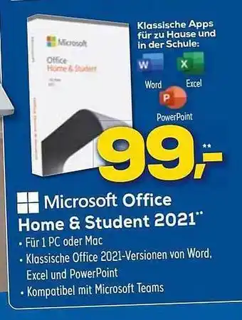 Euronics XXL Microsoft Office Home & Student 2021 Angebot