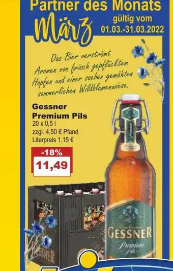 Bilgro Gessner Premium Pils Angebot