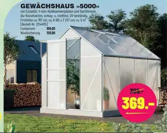 Leitermann Baumarkt Gewächshaus >>5000 Angebot