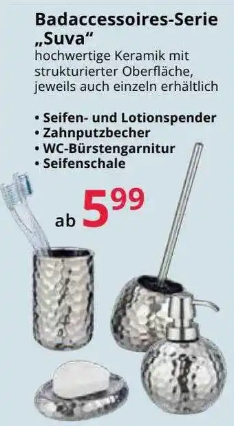 Hammer Badaccessoires-serie „suva“ Angebot