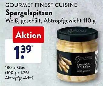 Aldi Süd Gourmet Finest Cuisine Spargelspitzen Angebot