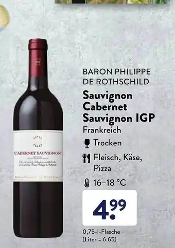 Aldi Süd Baron Philippe De Rothschild Sauvignon Cabernet Igp Angebot