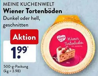 Aldi Süd Meine Kuchenwelt Wiener Tortenböden Dunkel Oder Hell Angebot