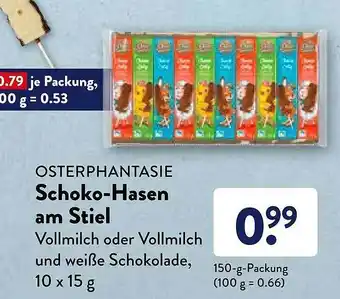 Aldi Süd Osterphantasie Schoko-hasen Am Stiel Angebot