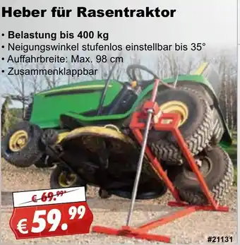 Stabilo Fachmarkt Heber für Rasentraktor Angebot