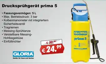 Stabilo Fachmarkt Gloria Drucksprühgerät Prima 5 Angebot