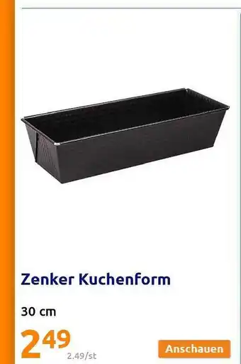 Action Zenker Kuchenform Angebot