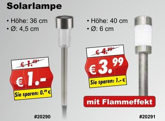 Stabilo Fachmarkt Solarlampe Angebot