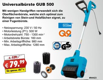 Stabilo Fachmarkt Güde Universalbürste GUB 500 Angebot