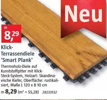 Bauhaus Klick Terrassendiele Smart Plank Angebot