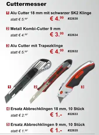 Stabilo Fachmarkt Cuttermesser Angebot