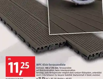 Bauhaus WPC Klick Terrassendiele Angebot