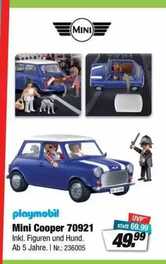 Rofu Kinderland Playmobil Mini Cooper 70921 Angebot