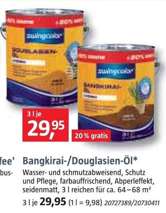 Bauhaus Bangkirai Douglasien öl Angebot