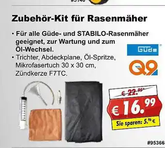 Stabilo Fachmarkt Zubehör-kit Für Rasenmäher Güde Angebot