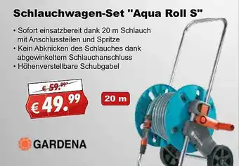 Stabilo Fachmarkt Schlauchwagen-set „aqua Roll S“ Gardena Angebot