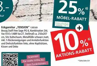 Zurbrüggen Eckgarnitur „tension“ Angebot