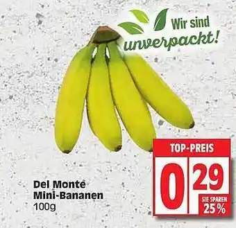 Edeka Del Monte Mini-bananen Angebot