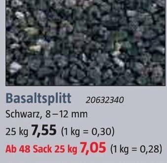 Bauhaus Basaltsplitt Angebot