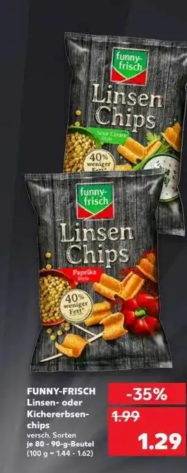 Kaufland Funny-frisch Linsen- Oder Kichererbsenchips Angebot