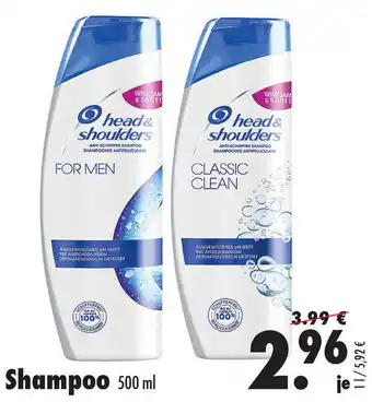 Mäc Geiz Head & Shoulders Shampoo 500ml Angebot