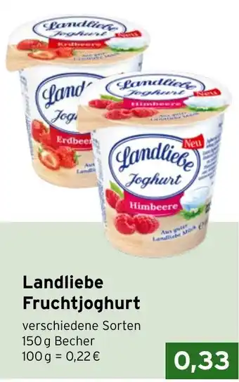 CAP Markt Landliebe Fruchtjoghurt 150g Becher Angebot