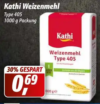 Simmel Kathi Weizenmehl Type 405, 1000g Packung Angebot