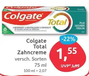 Budni Colgate Total Zahncreme 75ml Angebot