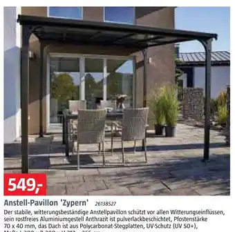 Bauhaus Anstell Pavillon Zypern Angebot