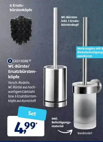 Aldi Süd WC-Bürste/Ersatzbürsten-Köpfe Angebot