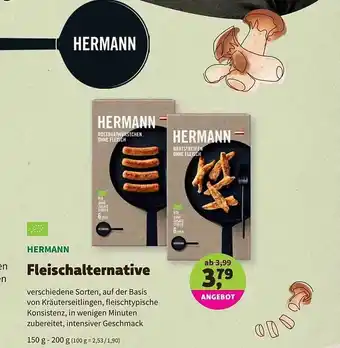 Biomarkt Herman Fleischalternative Angebot