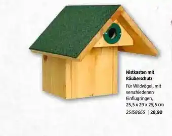 Bauhaus Nistkasten Mit Räuberschutz Angebot