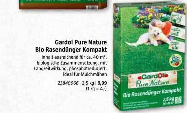 Gardol Pure Nature Bio Rasendunger Kompakt