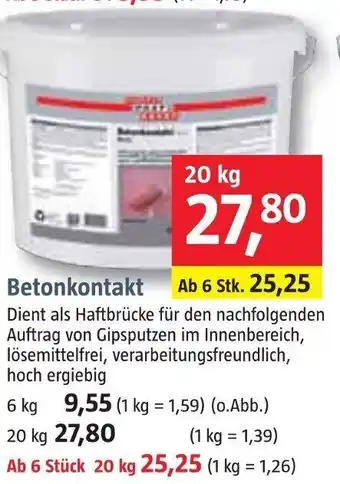 Bauhaus Betonkontakt Angebot