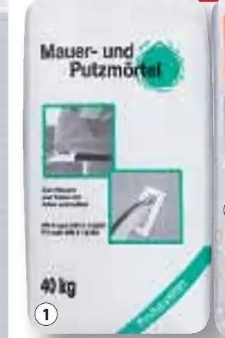 Bauhaus Mauer und Putzmörtel Angebot